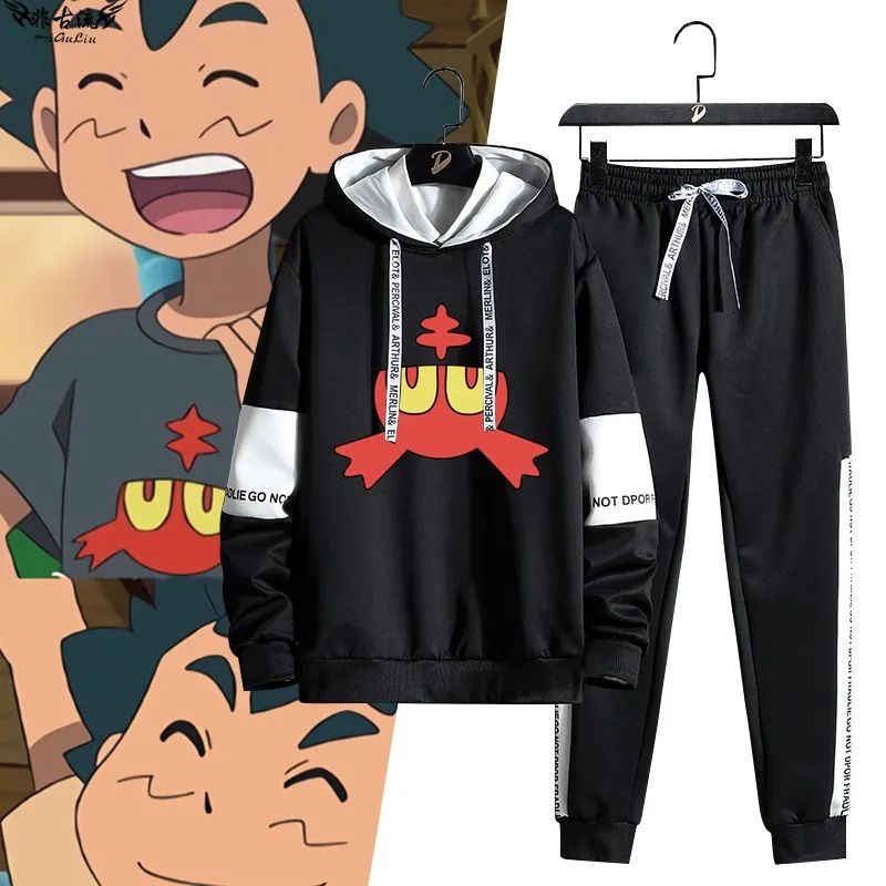 

Комплект Sun Moon Wooos Firespot: свитшот с длинными рукавами и брюки, осенний модный комплект