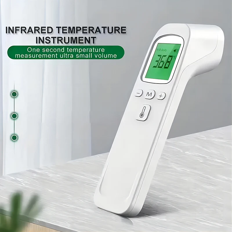 Multifunctionele Thermometer Drie-Kleuren Verlicht Display Voorhoofd Thermometer Digitale Display Infrarood Alarm Menselijk Lich