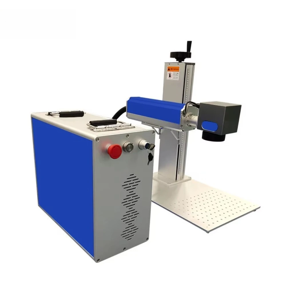 20w 30w 50w Raycus Fiber Lazer Marking  Machine Printer for Stainless Steel  Ring  Silver Plastic  Dog Tag