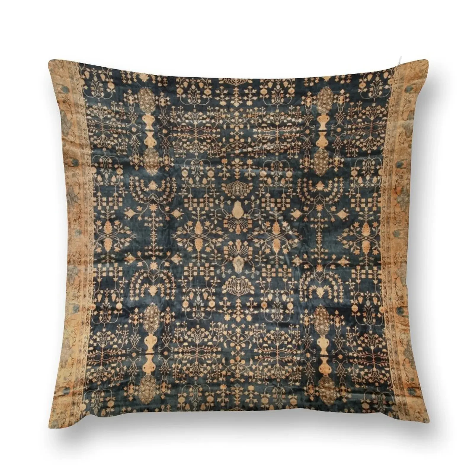 

Antique North Indian Rug Print Throw Pillow Cusions Cover Pillows Aesthetic pillow cover christmas pillow