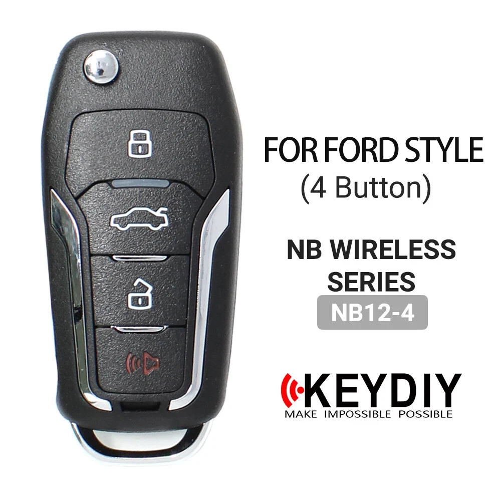 KEYDIY KD NB12-4 مفتاح تحكم عن بعد عالمي 3 + 1 أزرار لنوع فورد