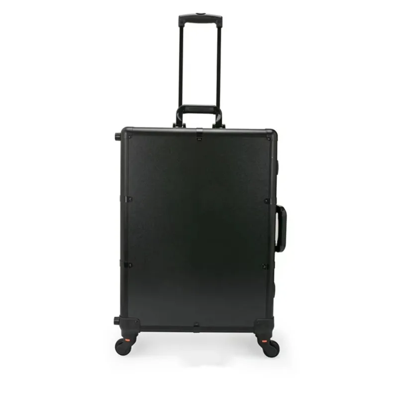 24 Inch Dimmable LED Light Makeup Carry Case Large Storage Travel Rolling Cosmetic Suitcase For Beauty Artist
