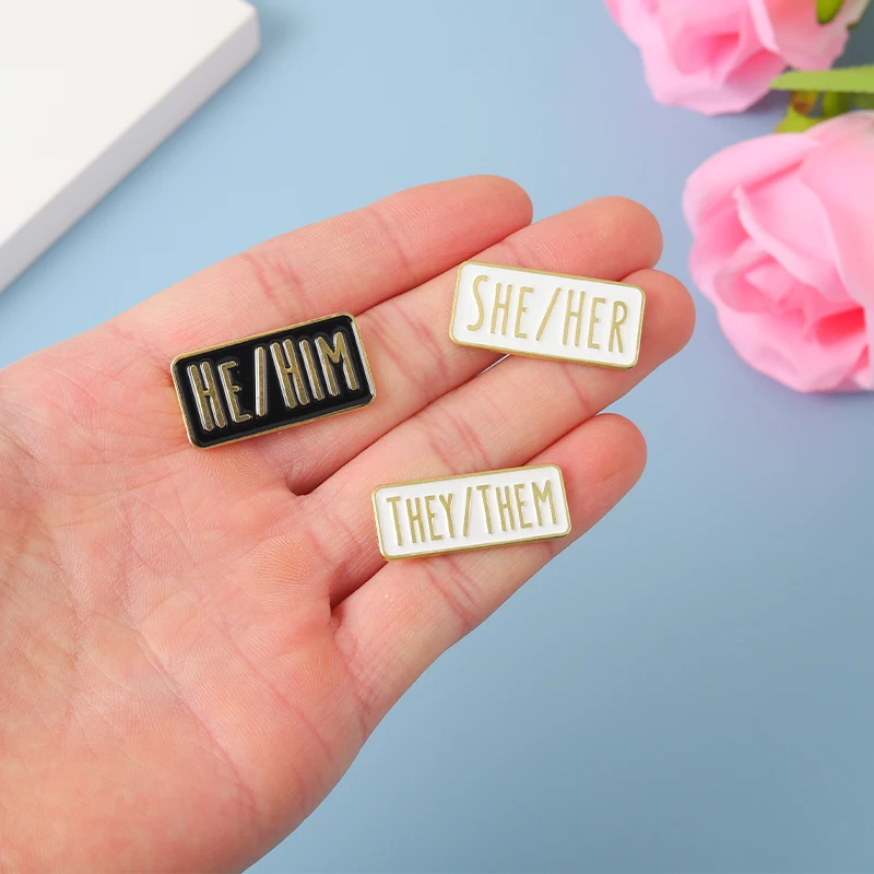 My Pronouns Enamel Pins, Inclusive Gift Set