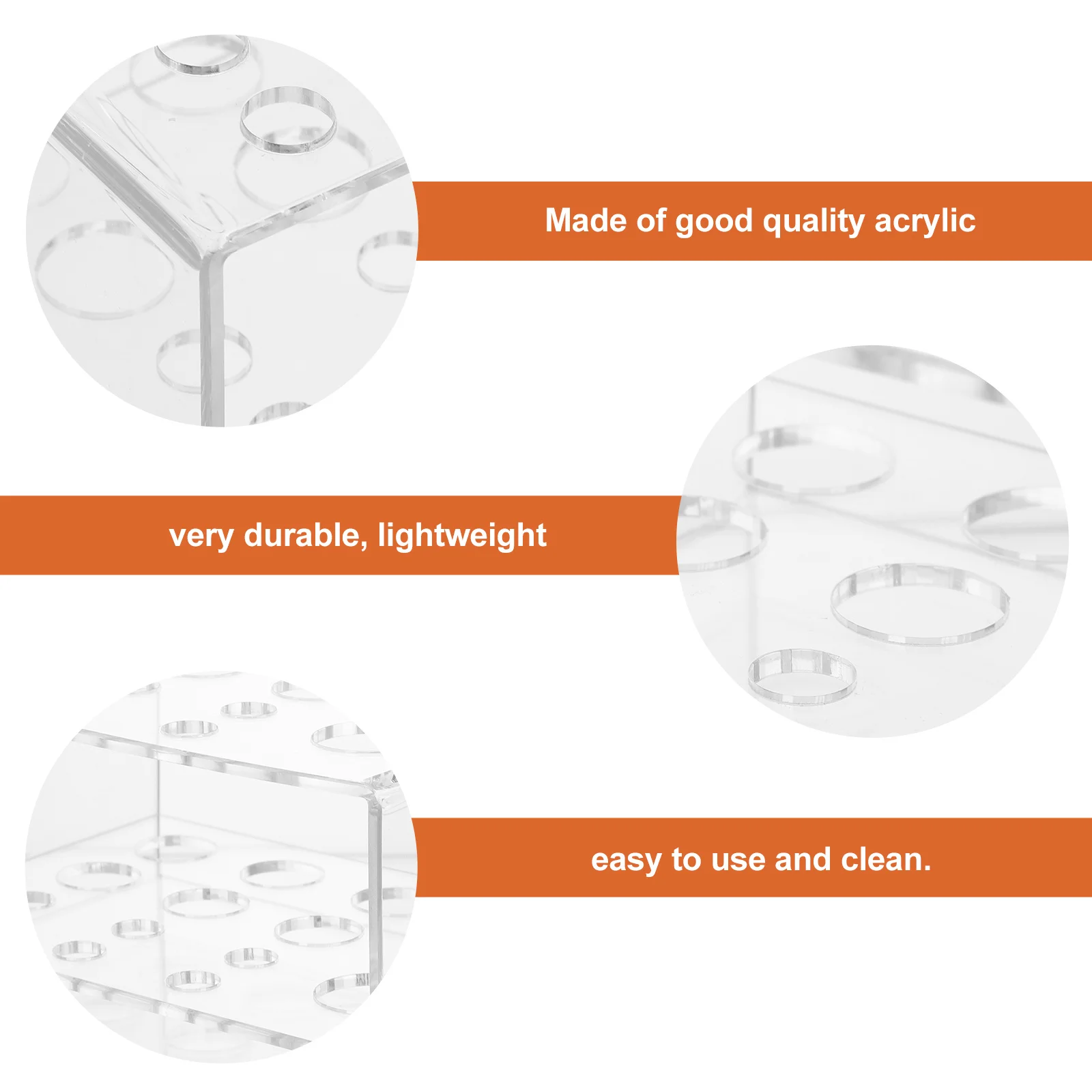 Support de rangement pour pinceaux de maquillage en acrylique, avec compartiments réglables, pour crayon à sourcils, Eyeliner, rouge à lèvres, support organisateur