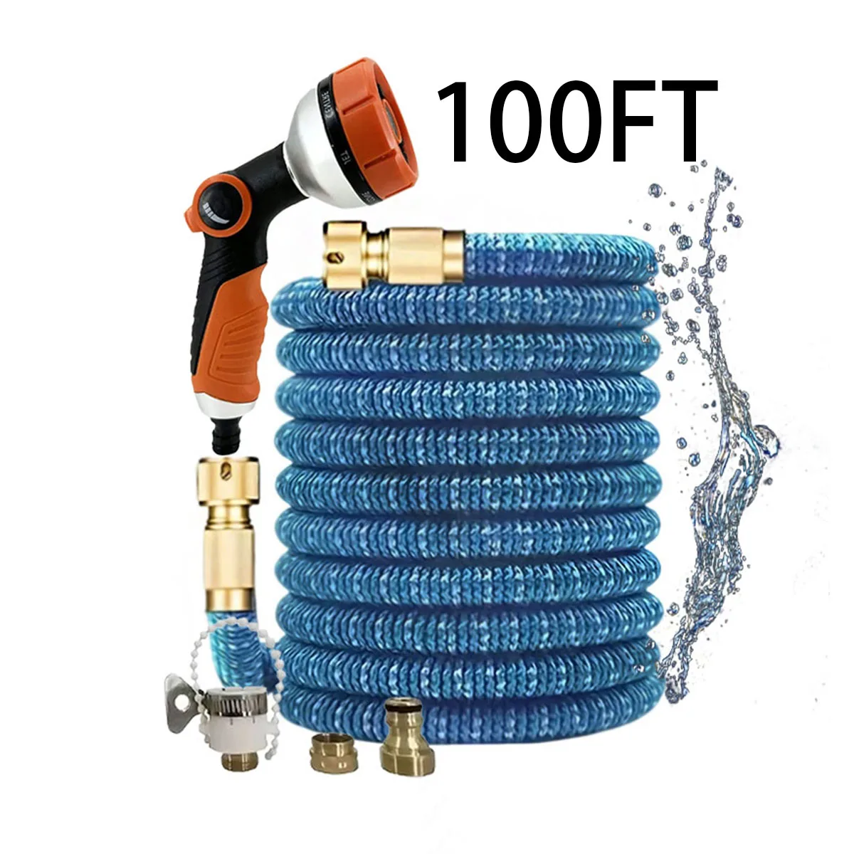 

Набор водяных пистолетов высокого давления, многофункциональная садовая насадка для душа, комплект из 4 предметов для полива, мойки автомобилей