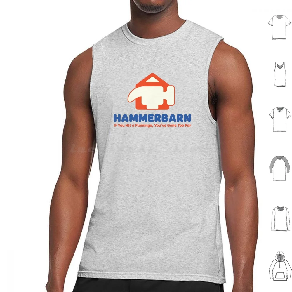 Hammerbarn Quote Tank Tops Vest Sleeveless Hammerbarn Hammer Barn Bandit Chilli Bingo Autralian Kids Tv Orange Flamingo