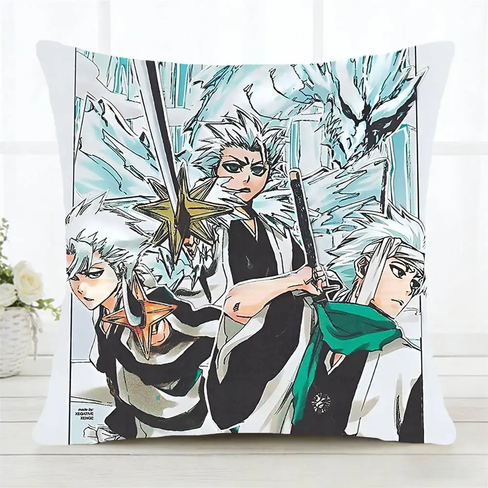 Anime Bleach Kissenbezug, modischer quadratischer Kissenbezug für Schlafzimmer, Sofa, Zimmer, Ins-Dekoration, Freizeit – Detail 5