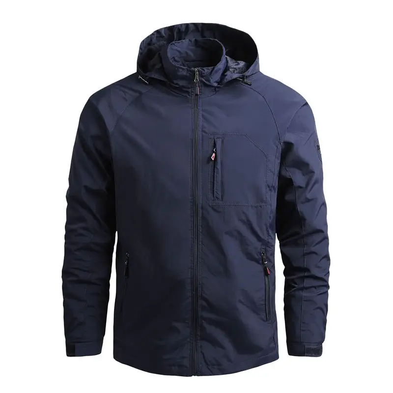 

Outdoor Men's Hiking Jackets Hooded Waterproof Windbreaker Winter Coat Casual Jacket Tactics Military Cloak Techwear