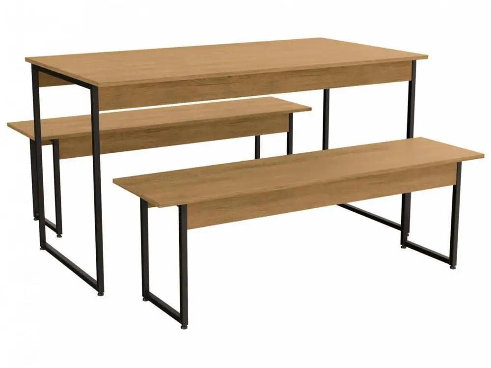 Mesa de Jantar 2 Bancos 4 Lugares Retangular