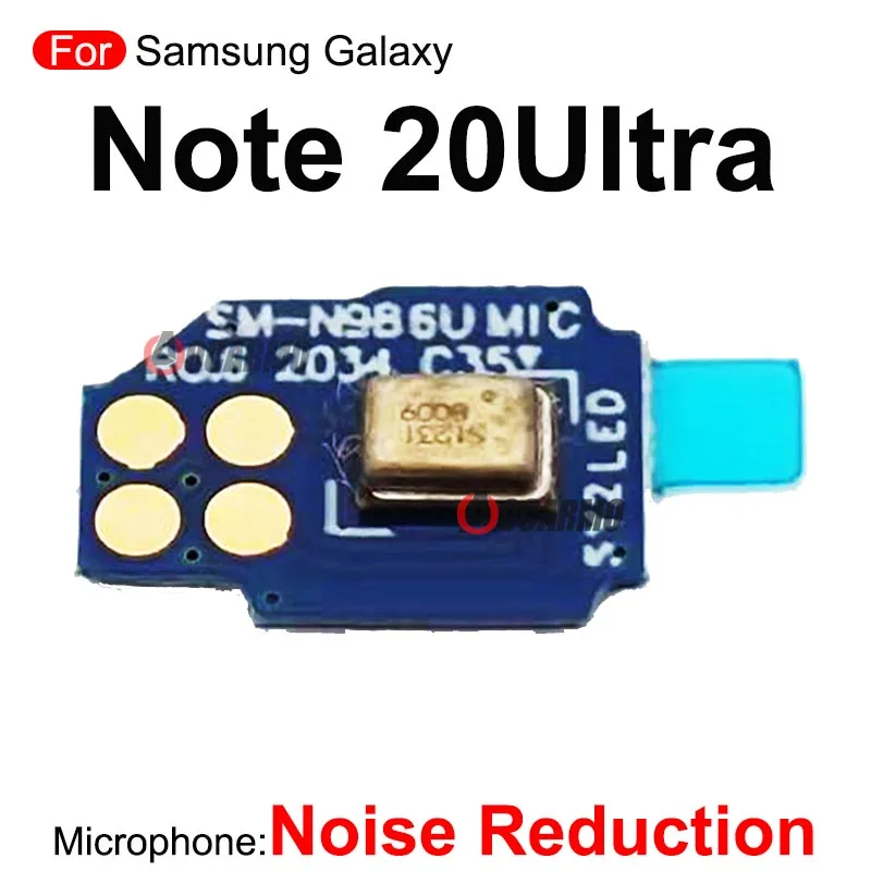 1Pcs For Samsung Galaxy Note 20 Ultra 20+ S20 Plus S20U Noise Reduction Microphone Top Mic Board Replacement Repair Parts