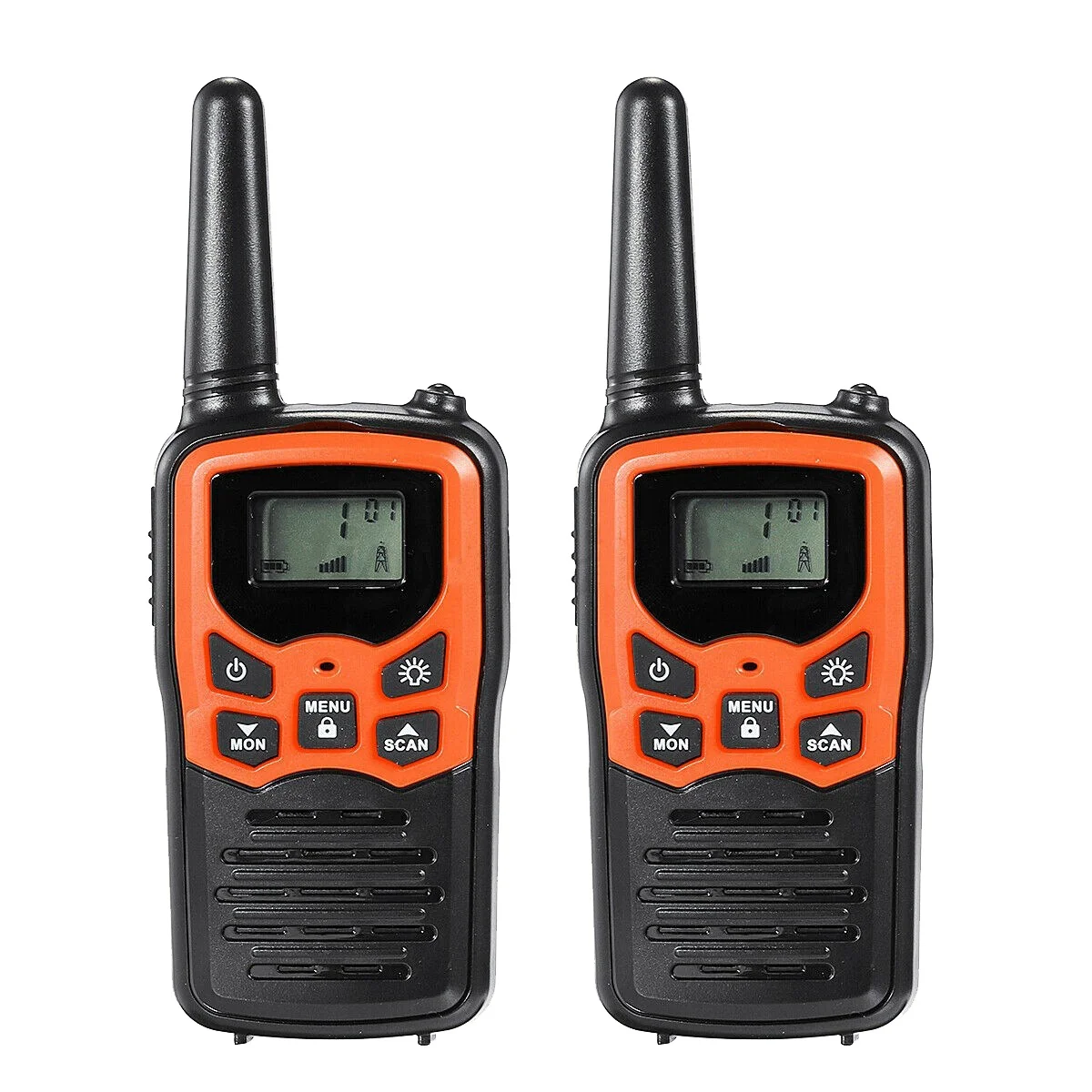 

2Pcs Handheld Walkie Talkie Radio 22 Channels Set 10 Km Uhf 400-470 Mhz Dual Band Long Range Communication Transceiver