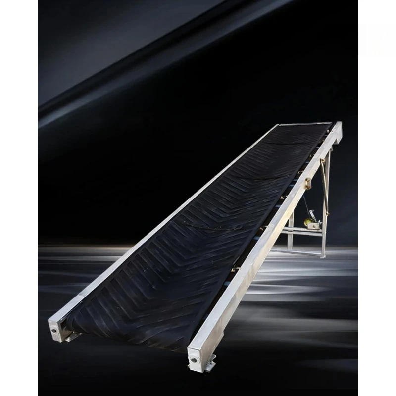 

Stair type small conveyor household corn bulk material folding conveyor belt