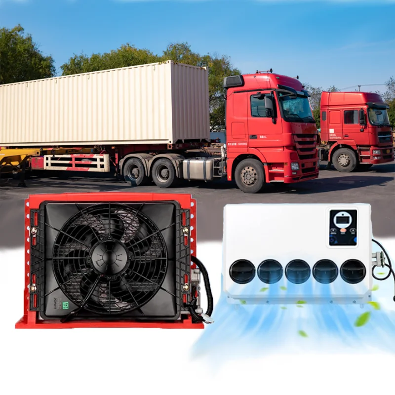 12v 24v Engineering air conditioning split electric air conditioner for truck Agricultural Engineering Vehicle Excavator