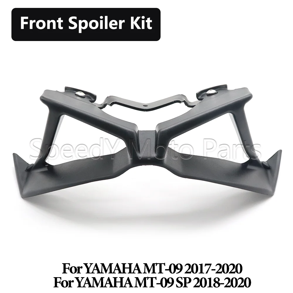 Motorcycle Front Spoiler Kit Downforce Naked Frontal Spoilers Winglet Aerodynamic Wing For YAMAHA MT-09 MT-09 SP MT09 MT 09 SP