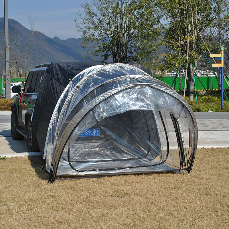 

2 Room Car Rear Tent Provides Rest Areas And Activity Spaces,Transparent Car Tail Tent Portable and Lightweight,Easy To Carry