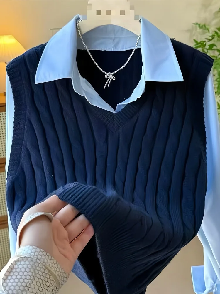 Faionable malha ne colete irt feminino outono nova cor sle blo casual solto ajuste respirável longo sve irt