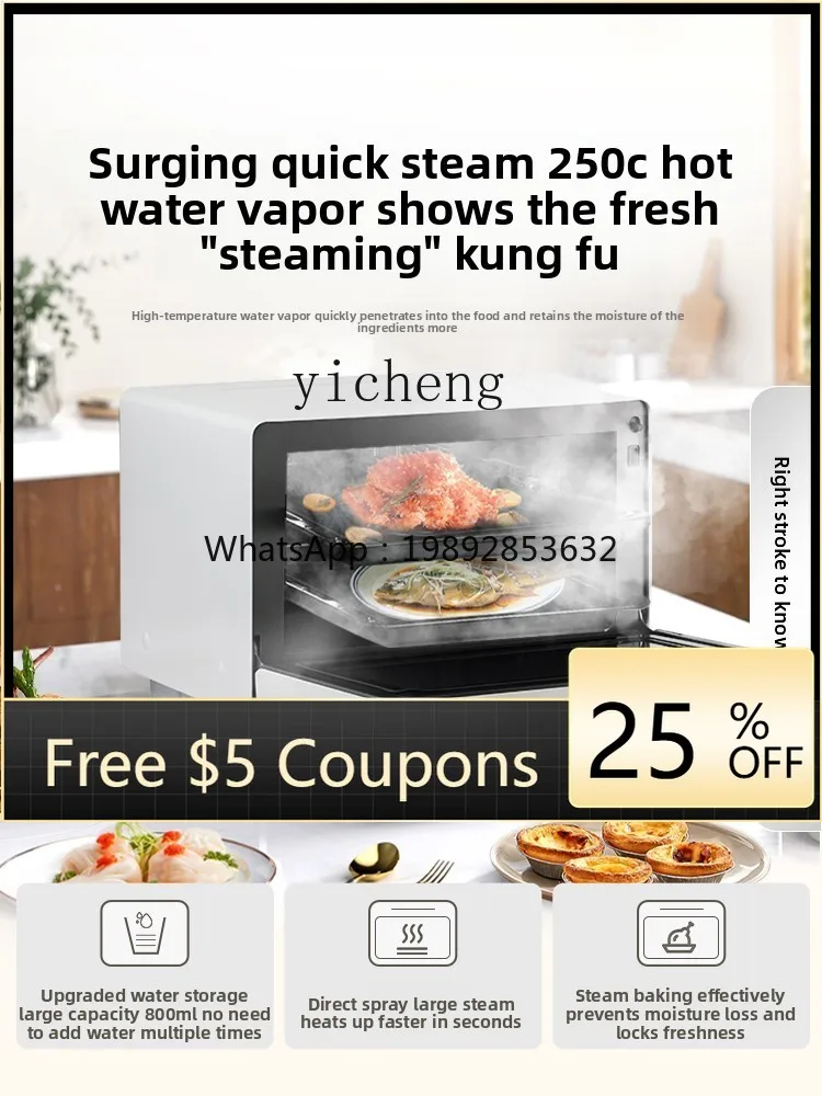 

Microwave Oven with Grill, Roaster, and Stew Function, Built-in Dual-use Household Oven, 28L Microwave