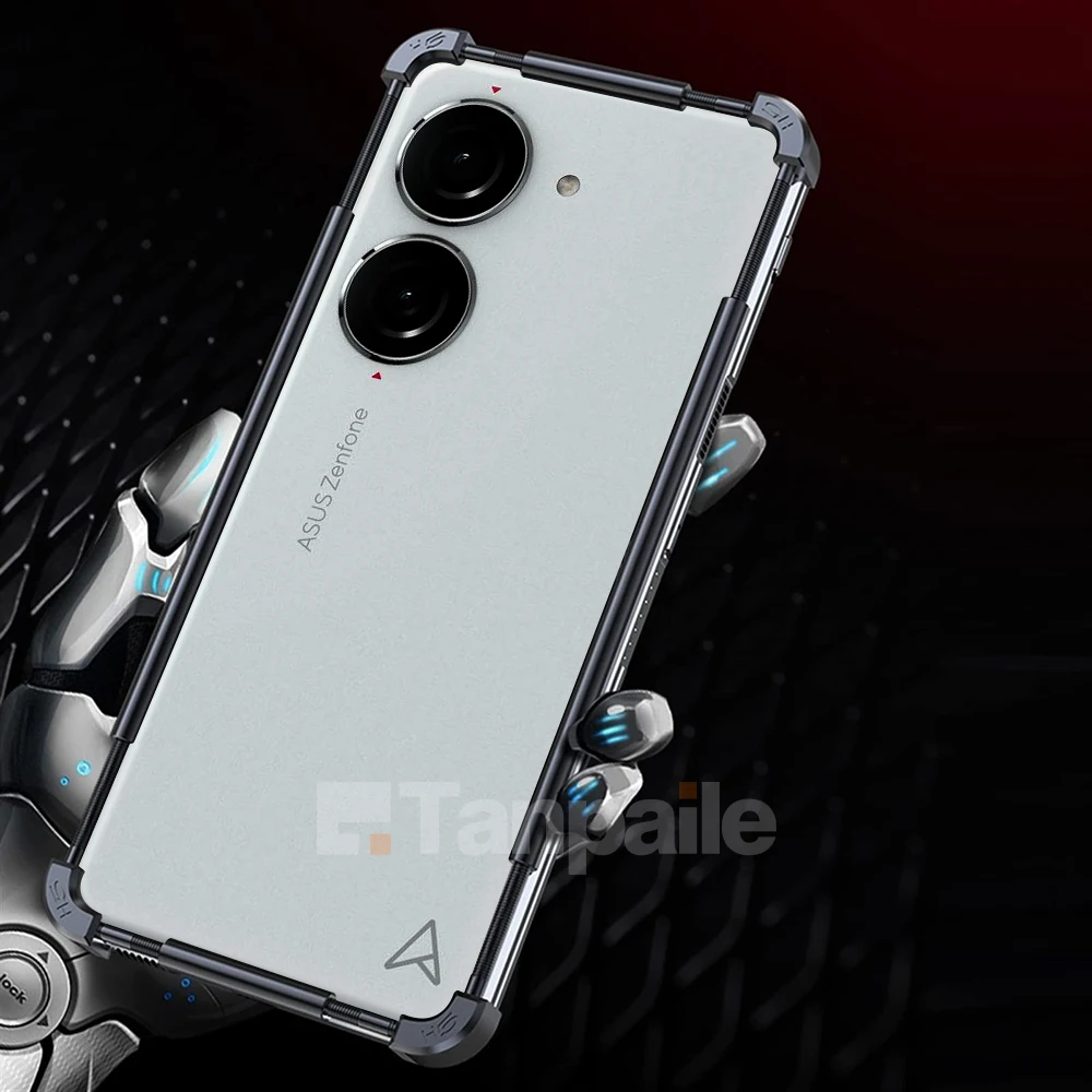 Stainless Aluminum Metal Bumper Border Case for Asus Zenfone 10 9 8 11 Ultra Frame Shockproof Lock Cover