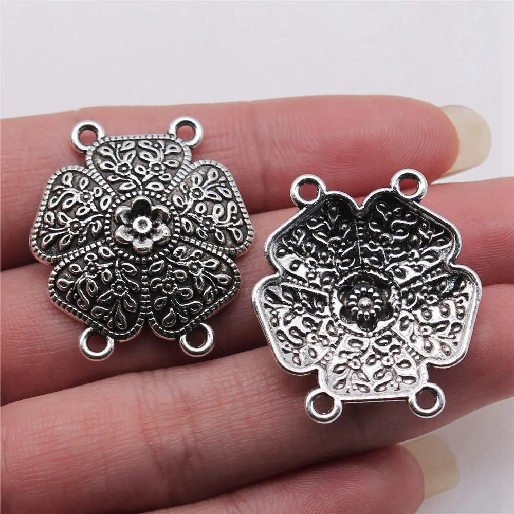 Couple Pendants Body Chain Waist Chain Connector Supplies For Jewelry 28x31mm 5pcs