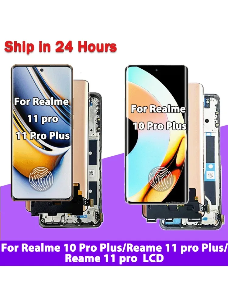 6.7” Nowy ekran dotykowy LCD z digitizerem do Realme 11 Pro/11Pro+ Plus RMX3740 RMX3771 oraz do Realme 10 Pro+ Plus RMX3687 LCD — zdjęcie produktu 6