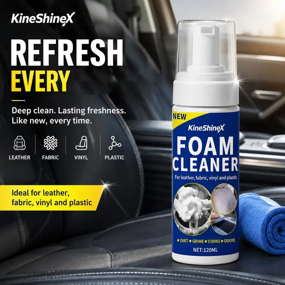 Leather Foam Cleaner Cleaning Stubborn Stains Eliminate Odors Efficient Formula Not Damaging Sofa Maintain Softness Fabric Clean