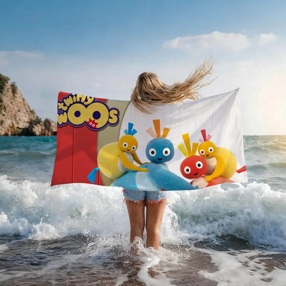 Fun Cartoon T-Twirlywoos-Cute Colors Towel Shower Sauna Travel Spa Quick Dry Gym Accessories Soft Large Beach Towels