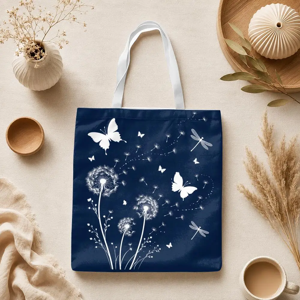 Korean Love Finger Heart Storage Bags Canvas Tote Bag Large Capacity Shoulder Bag Eco-Friendly Reusable Casual Handbag