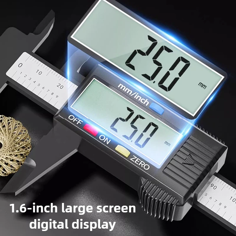 عالية الدقة الورنية الفرجار شاشة ديجيتال الفرجار 0-150 مللي متر متعددة الوظائف مجوهرات مسطرة قياس أدوات قياس المحمولة
