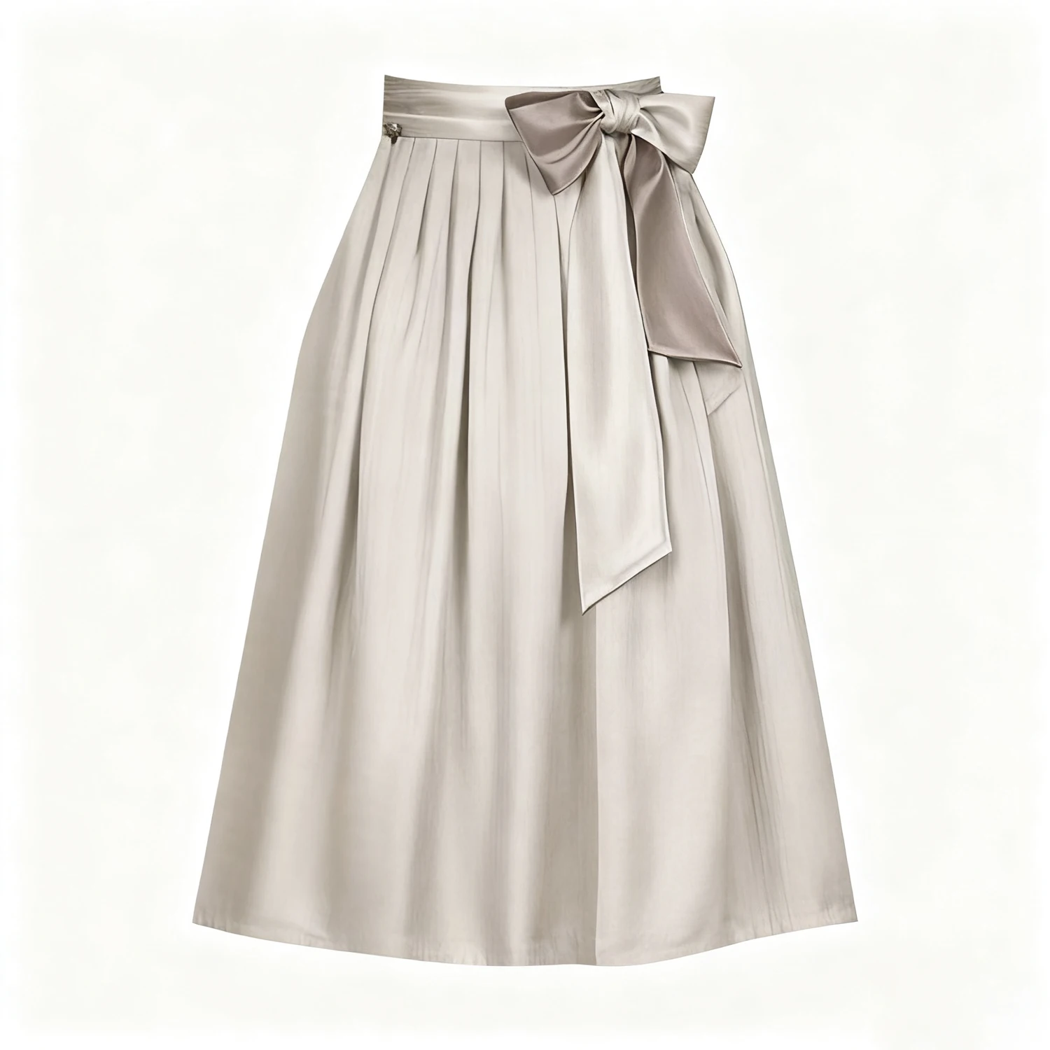 

Women's Half Skirt Apron Traditional German Bavarian Oktoberfest Retro Satin Pleated Half Apron Skirt