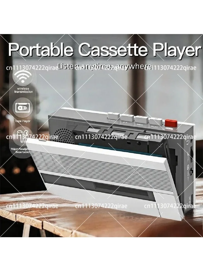 Portable Bluetooth Tape Player, Nostalgic Old-Fashioned Rechargeable Cassette Walkman