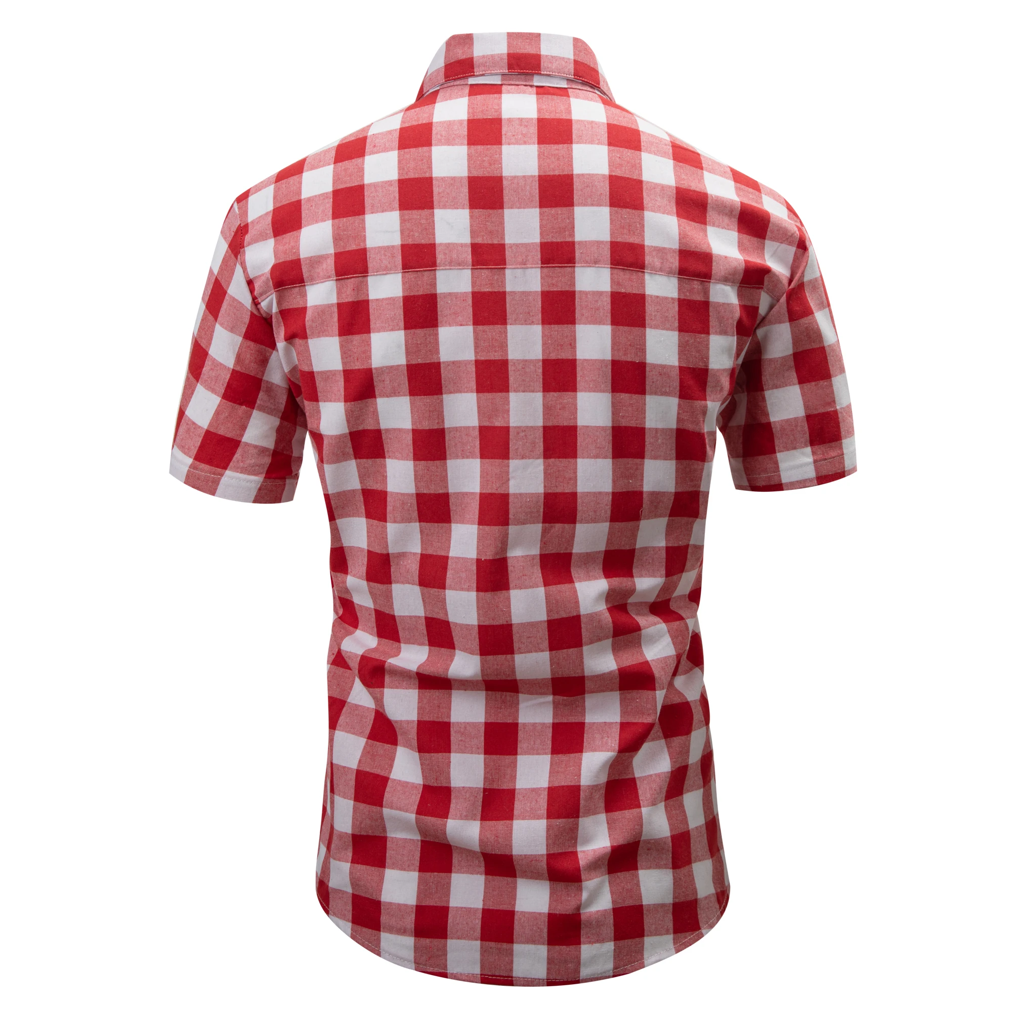 Casual Plaid shirts Men 2024 New Summer Men's Casual Short Sleeve Checkered Shirts Fashion Chemise Homme Men Dress Shirts 3XL