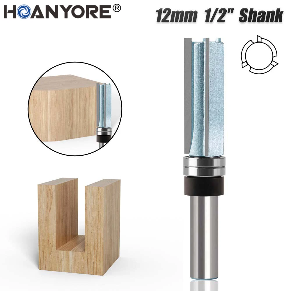 Hard alloy three blade bearing straight blade slotting blade trimming blade dual axis bearing handle with bearing