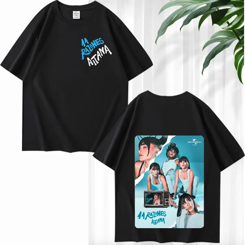 

Singer Aitana Ocana graphic T Shirts 2025 men women Oversized 100% Cotton y2k streetwear short sleeve Summer print Unisex shirt
