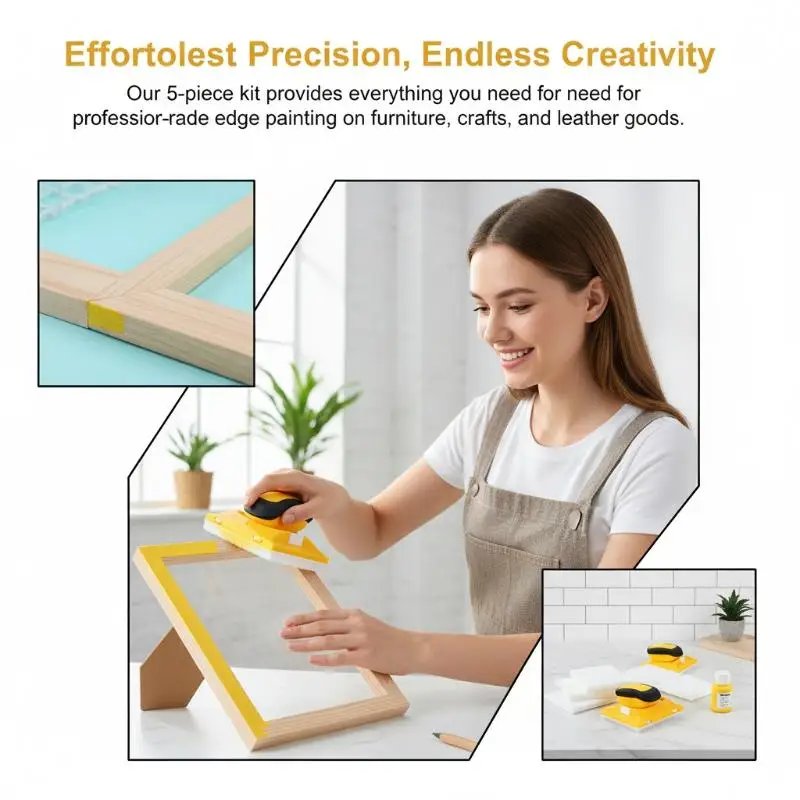 

Professional Latex Paint Edger Brush Multifunctional Wall Ceiling Corner Painting Brush Color Separator Trimmer Tool With Handle