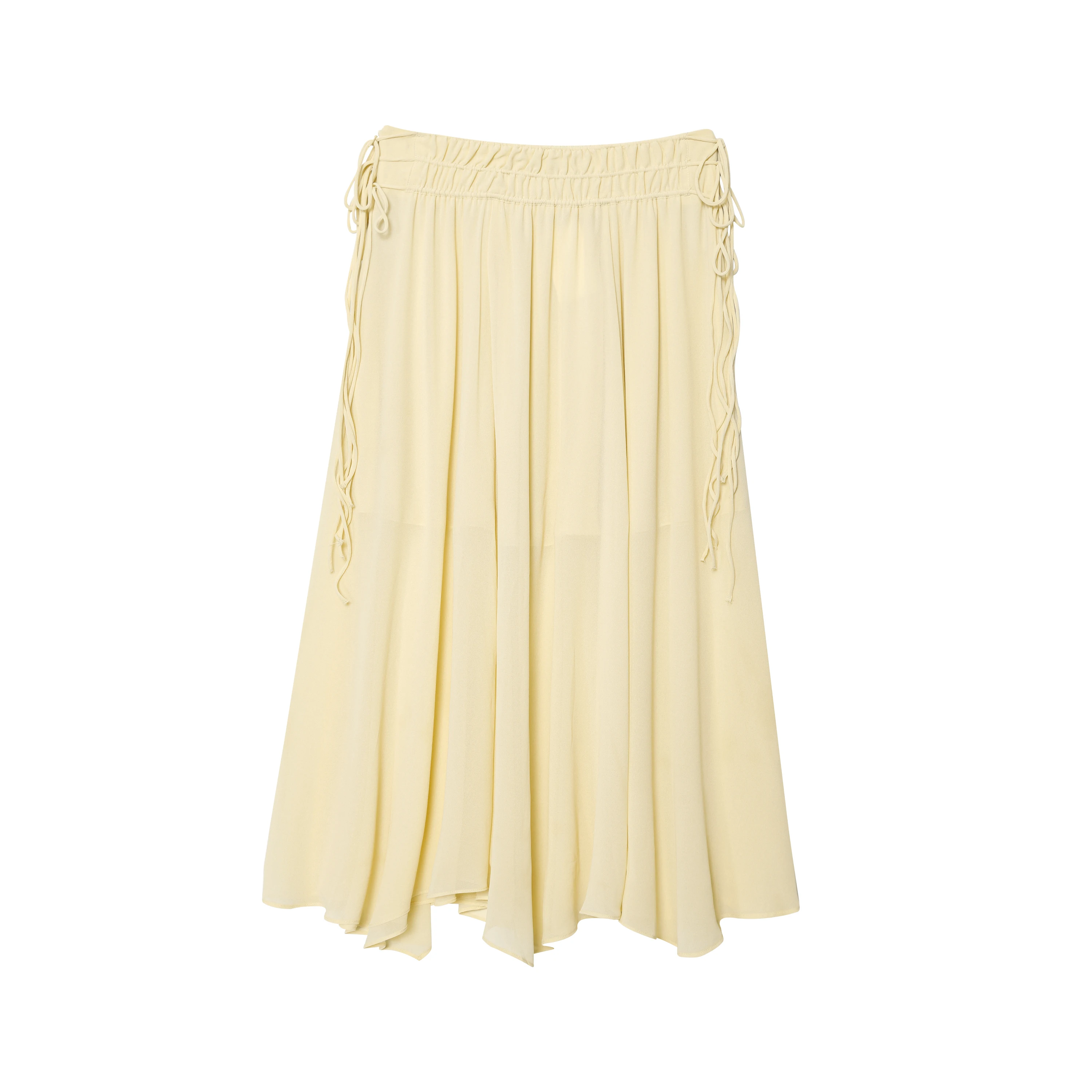 2022 zomer nieuwe producten dameskleding modieuze hoge taille Franse losse golvende chiffon lange rok