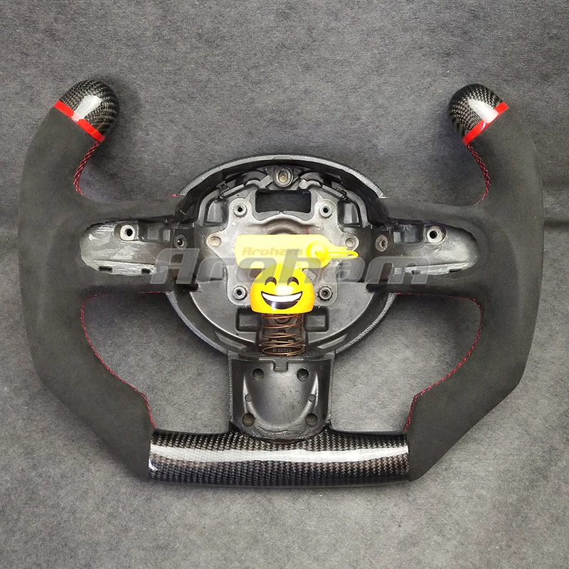 Suede Racing Carbon Fiber Steering Wheel Manual Version For Mini Cooper S R55 R56 R58 R57 R60 R61 R59