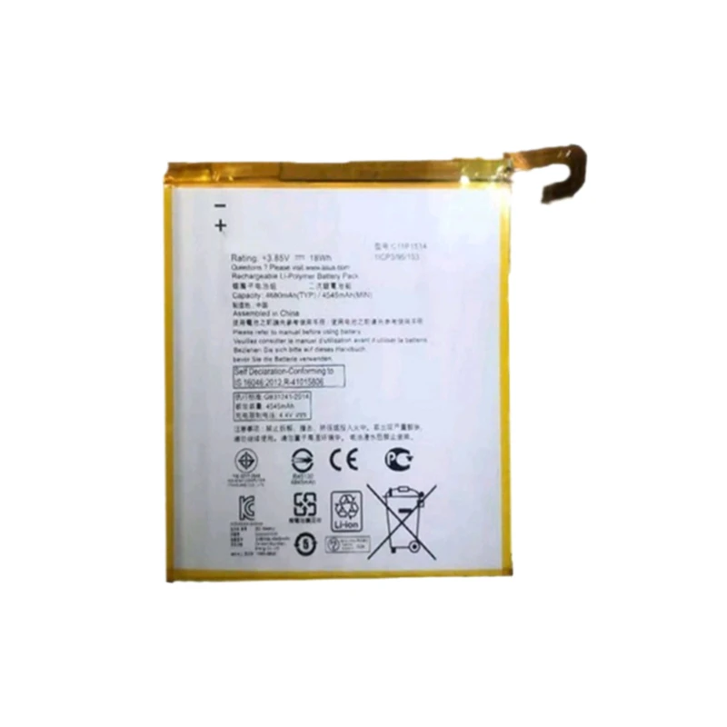 Tablet Battery 3.85V 4680mAh C11P1514 for Asus ZenPad Z8 ZT581KL Z581KL P008 Replacement Battery Brand-New High Quality