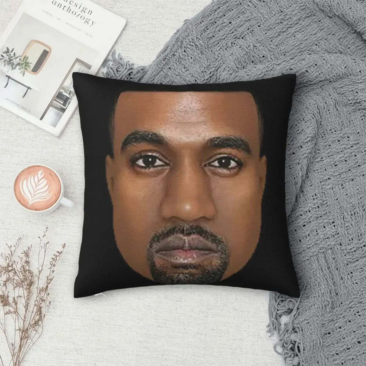 Kanye West Meme Square Pillow Covers Living Room Cushion Cover Creative Home Decoration Pillowcase 45*45