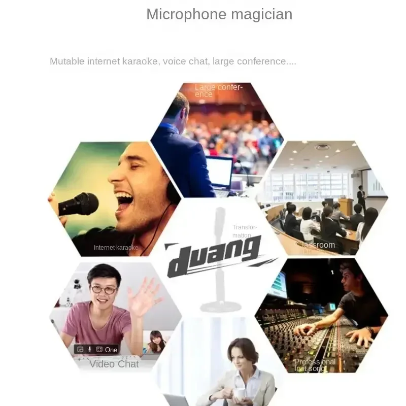USB Driver-Free Computer Microphone - Perfect for Voice Chat, Recording &TKaraoke