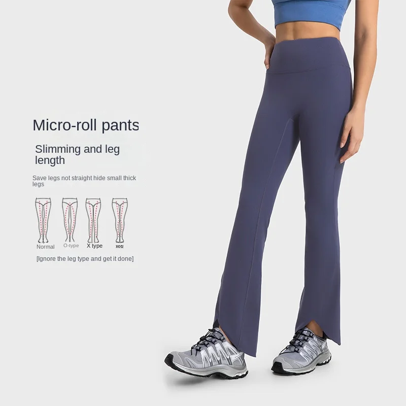 

Warm Yoga Leg Pants High Waist Slim-fit Horn Pants Women's Autumn and Winter Leggings Skin-friendly Cloud-feeling Thermal Velvet