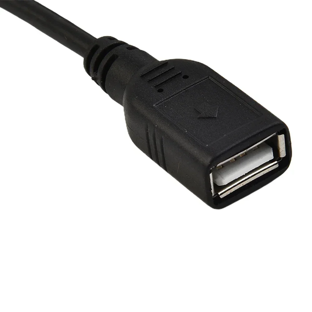 2 Pcs Car USB Extension Cable Adapter(4Pin+6Pin ) Car Radio Stereo Black 75CM Interior Connector Accessories
