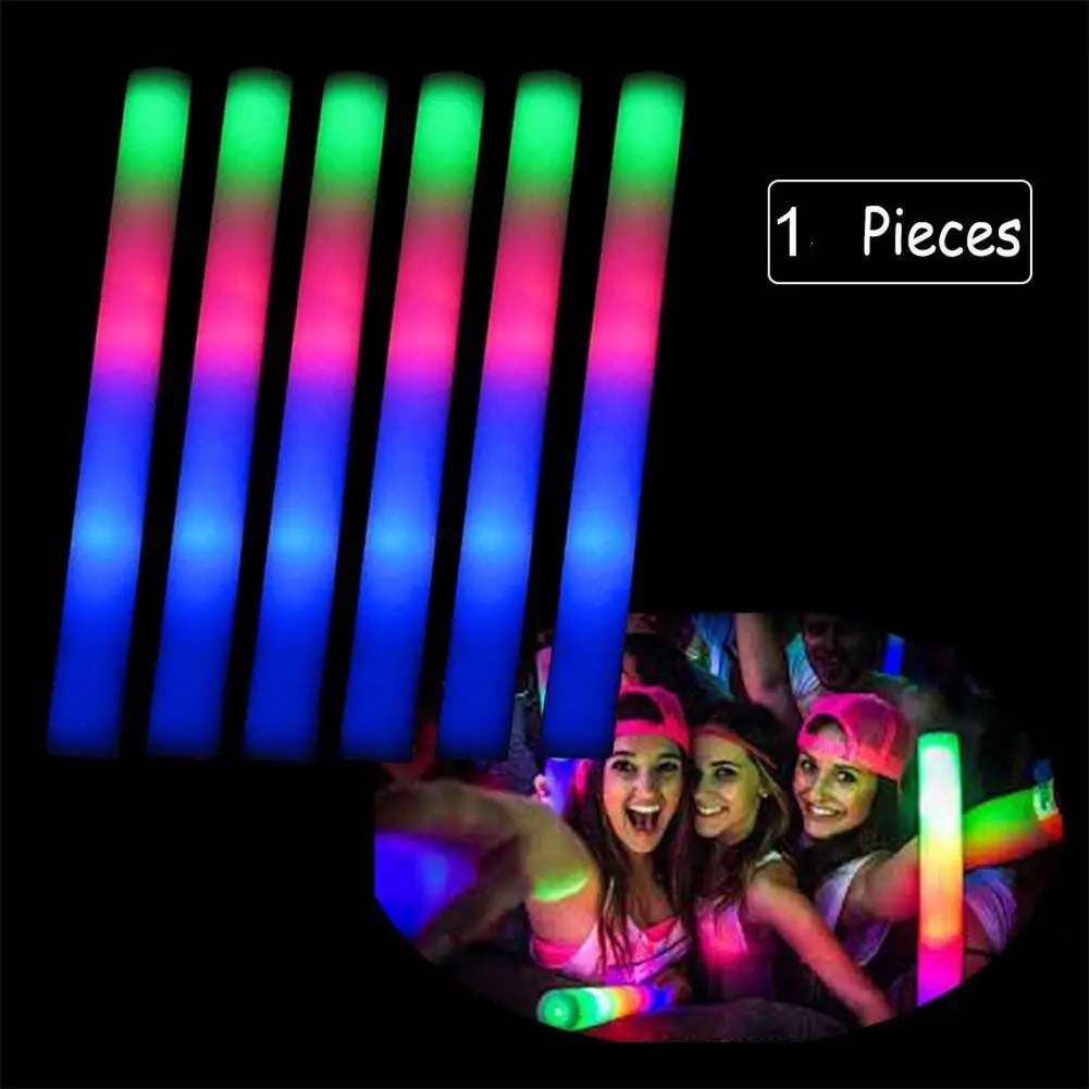 Foam Glow Sticks Led Multi-color Electronic Light Up Sticks Party Supplies For Party Wedding Birthday Concert Christmas