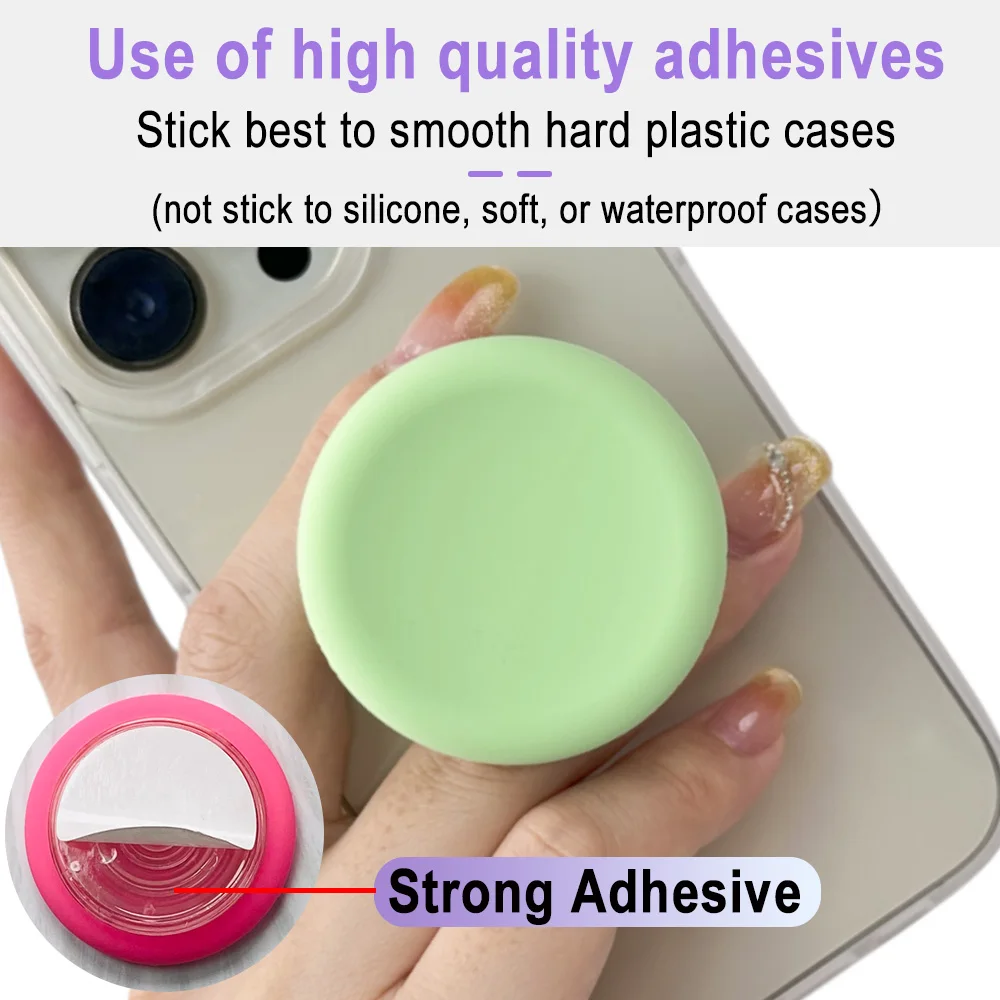 Grippopso Silicone Round Popping Grip tok Sockets Finger Ring Holder Phone Holder Griptok Stand Cellphone Accessories bracket image 2