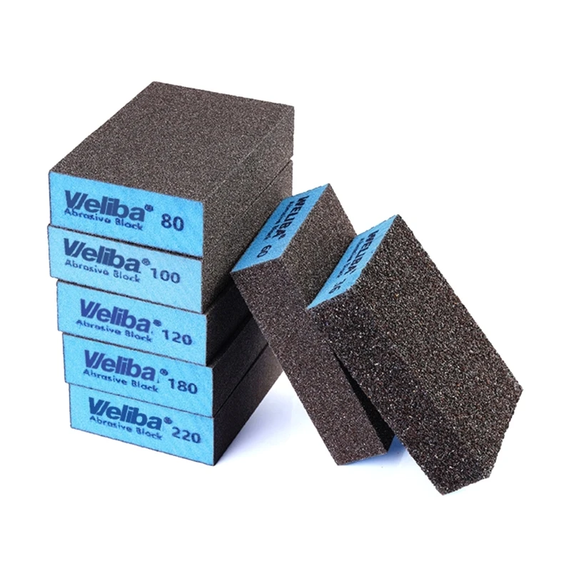 

7Pcs Sanding Sponge Block Wet and Dry Sanding Block Coarse Medium Fine Superfine 7 Different Specifications, Washable