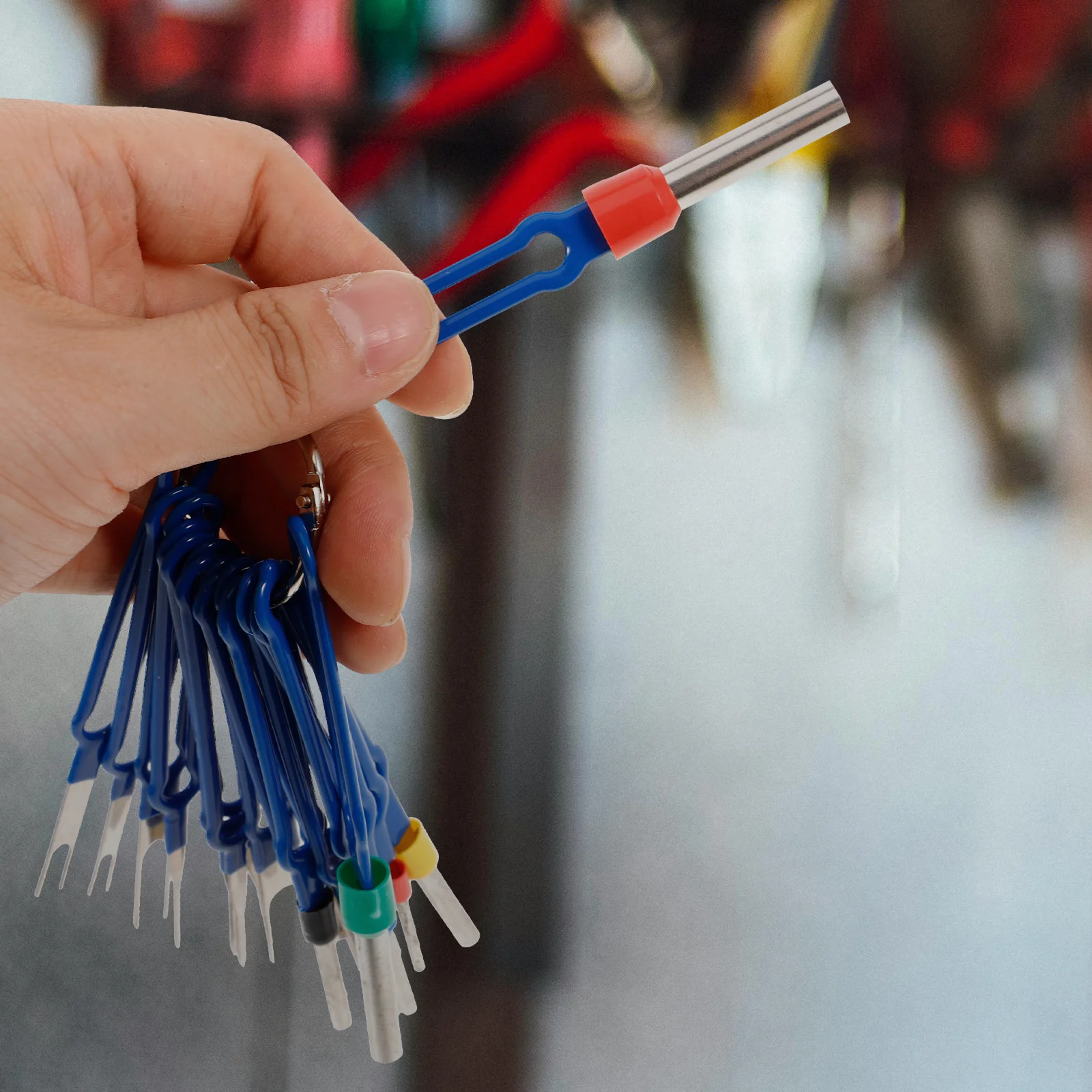 18 قطعة سلك السيارة محطة تفكيك مجموعة أدوات دبوس النازع لإصلاح السيارات تسخير موصل كهربائي إزالة مجموعة