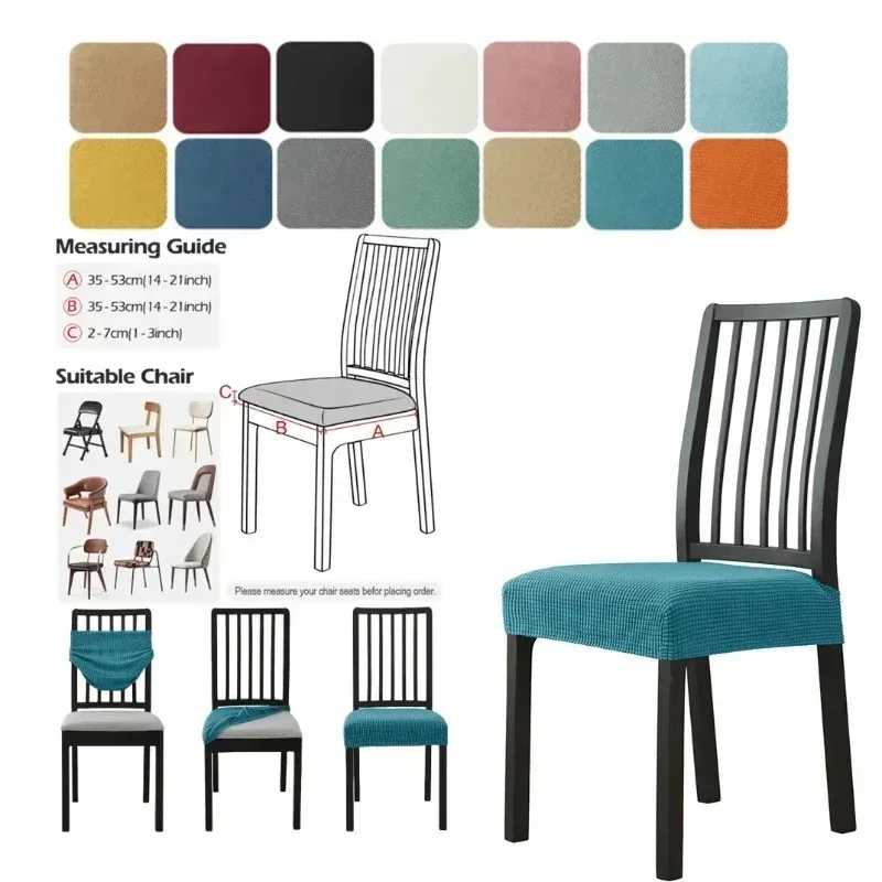 قابل للتعديل البراز كرسي حالة بسيطة الجاكار جميع المواسم المضادة للانزلاق سبليت الحديثة مطاطا جاكوارد غطاء كرسي وسادة 2024 #1