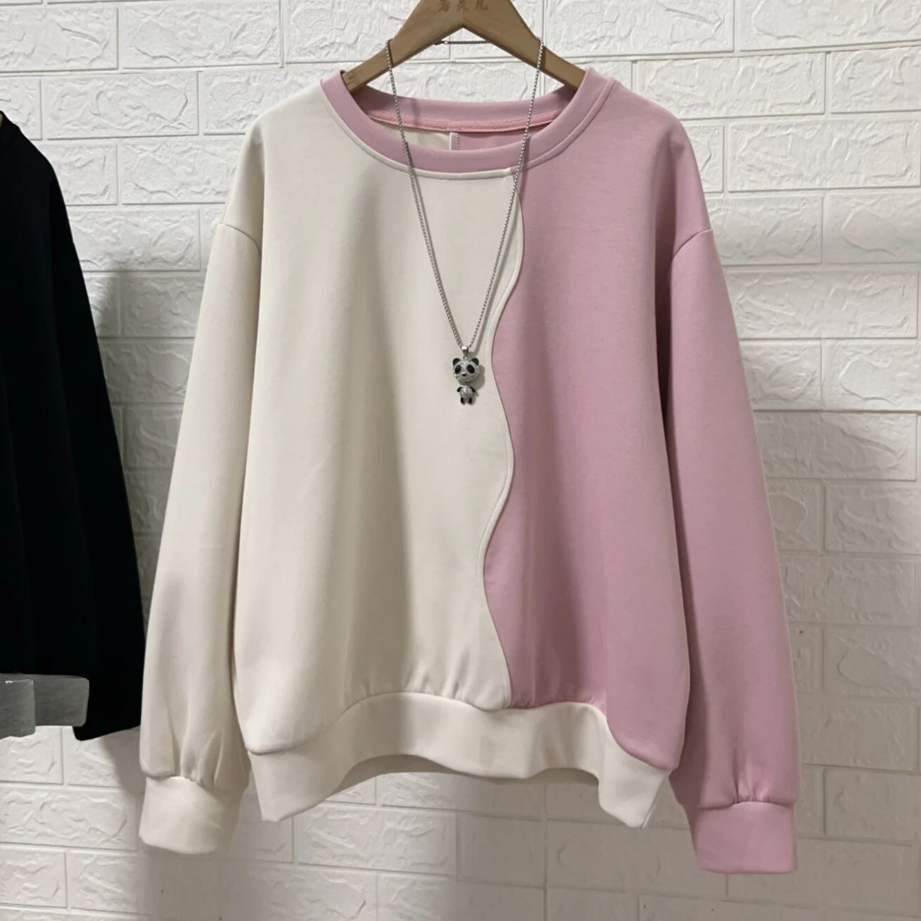 

Повседневная женская футболка с цветными блоками и длинным рукавом, приталенная толстовка с капюшоном