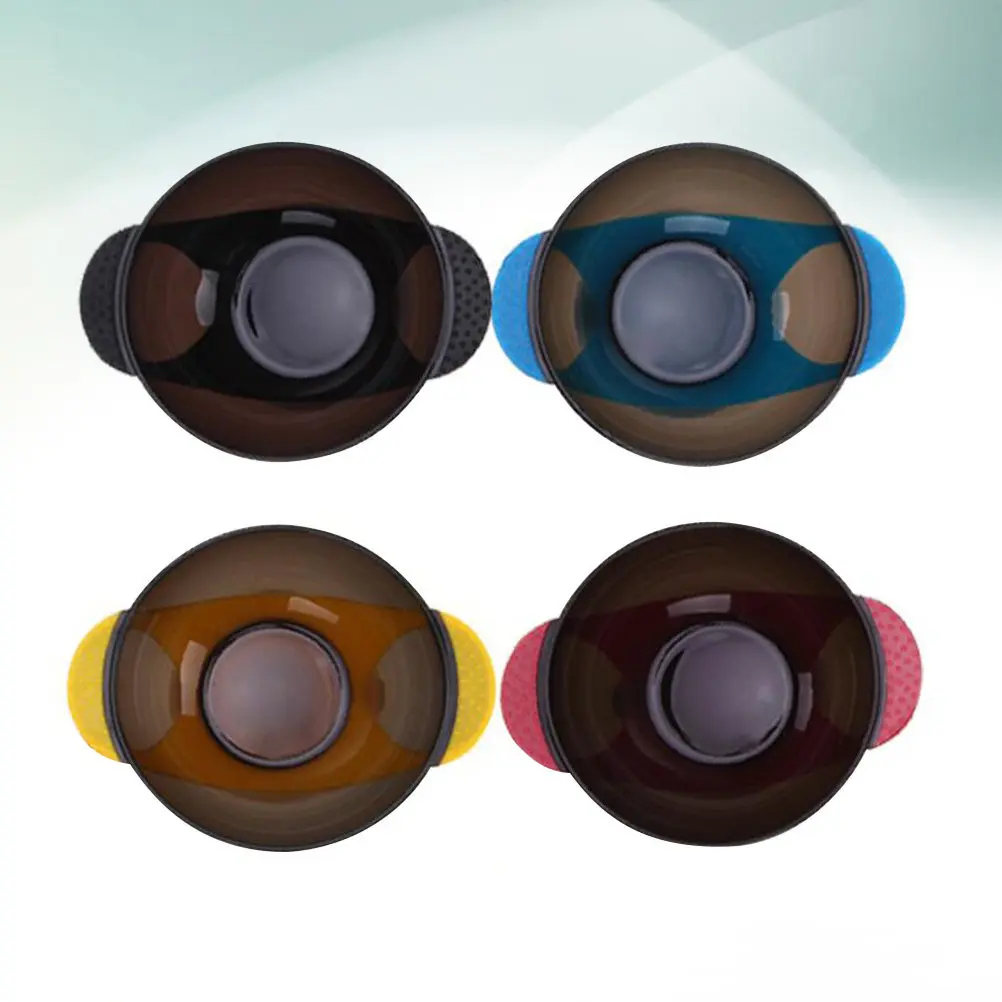 

4Pcs Anti-Slip Hair Dye Bowls Suction Cup Hairdressing Mixing Bowls Salon Dyeing Tools Reusable Washable Color Tinting