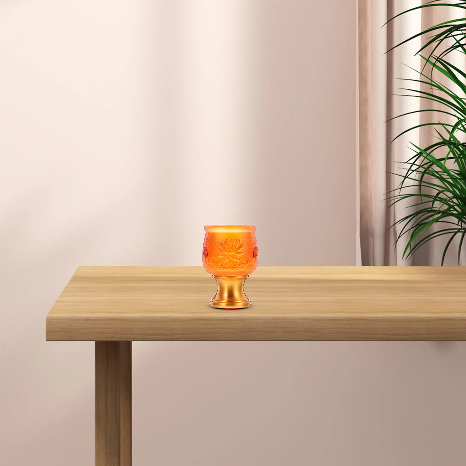 Premium Alloy Goblet Medium Size for Home Temple Rituals Offering Cup Sacred Water Vessel Buddha Worship Chalice Goblet Medieval