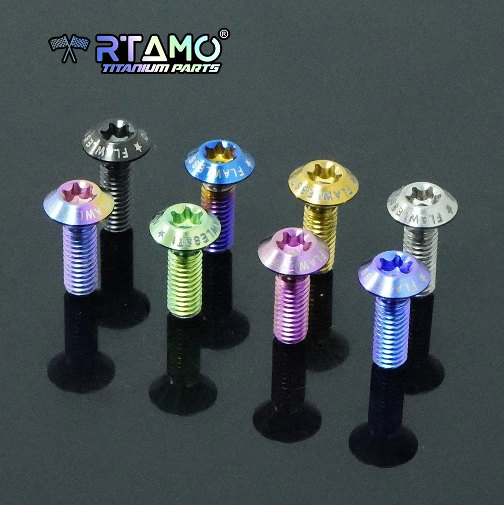 RTAMO Gr5 Titanium Bolts M4X8/12/16/20mm Brake Fluid Cup Cover Screw